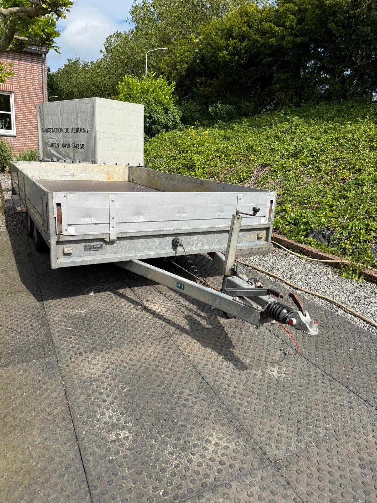 Hulco Medax Plateauwagen 2 asser 4x2M BJ:14 Sledes 3 ton, Auto diversen, Aanhangers en Bagagewagens, Ophalen, Gebruikt