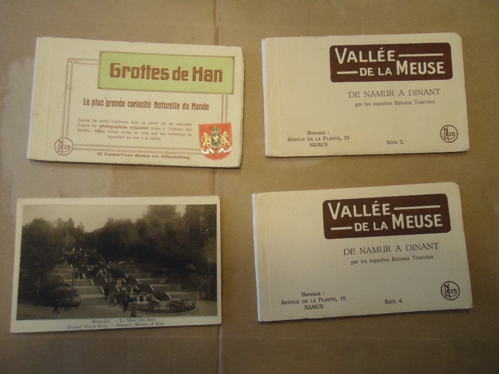 Verzameling kaarten mappen Frankrijk  Belgie izgst.+ 5unieke, Verzenden, 1920 tot 1940, Ongelopen, Frankrijk