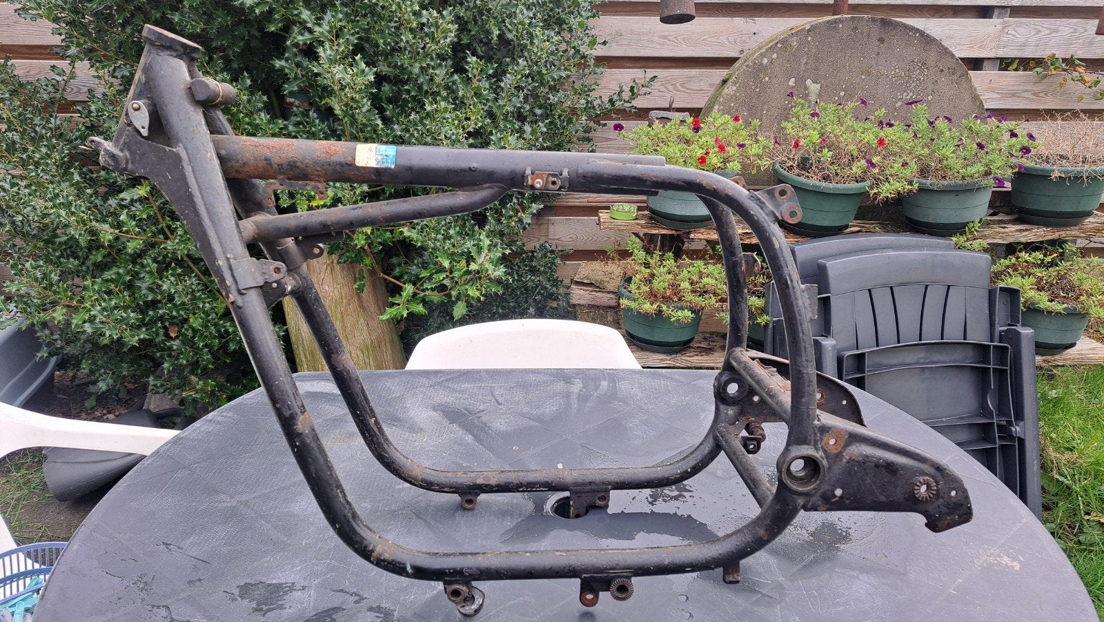 BMW R60/7 frame met zijspan kenteken L4e, Ophalen, Gebruikt
