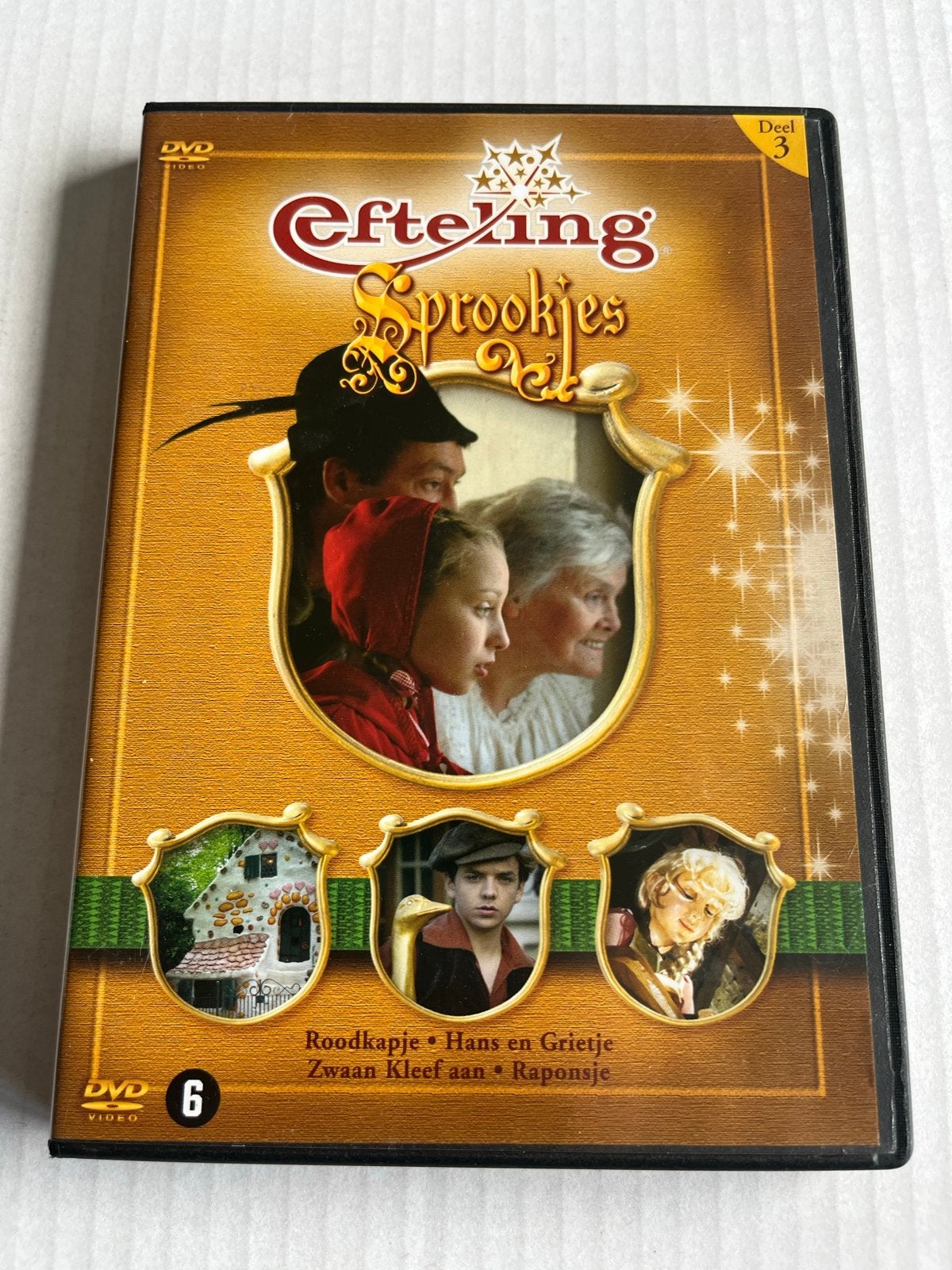 Efteling Sprookjes Deel 3 DVD - Roodkapje, Hans en Grietje, Gebruikt, Alle leeftijden, Sprookjes, Film
