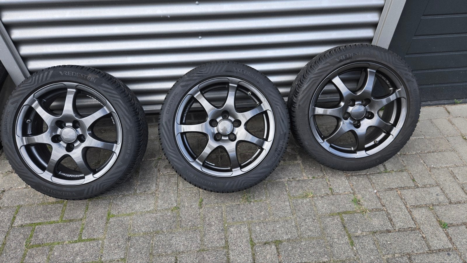 Prachtige 16" Anzio Light velgen + zgan Vredestein Quatrac, Ophalen, Gebruikt, 16 inch, Banden en Velgen