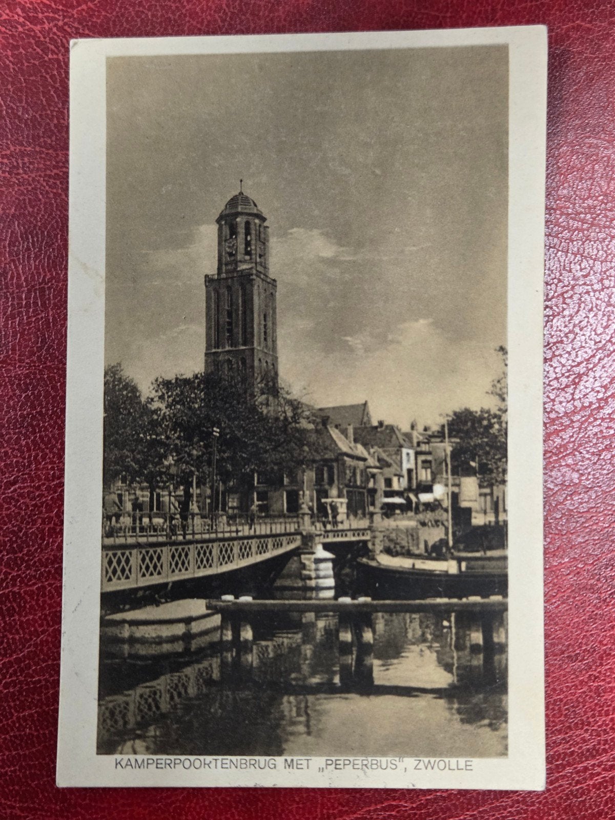 Zwolle Kamperpoortenbrug met Peperbus, Verzenden, 1920 tot 1940, Overijssel
