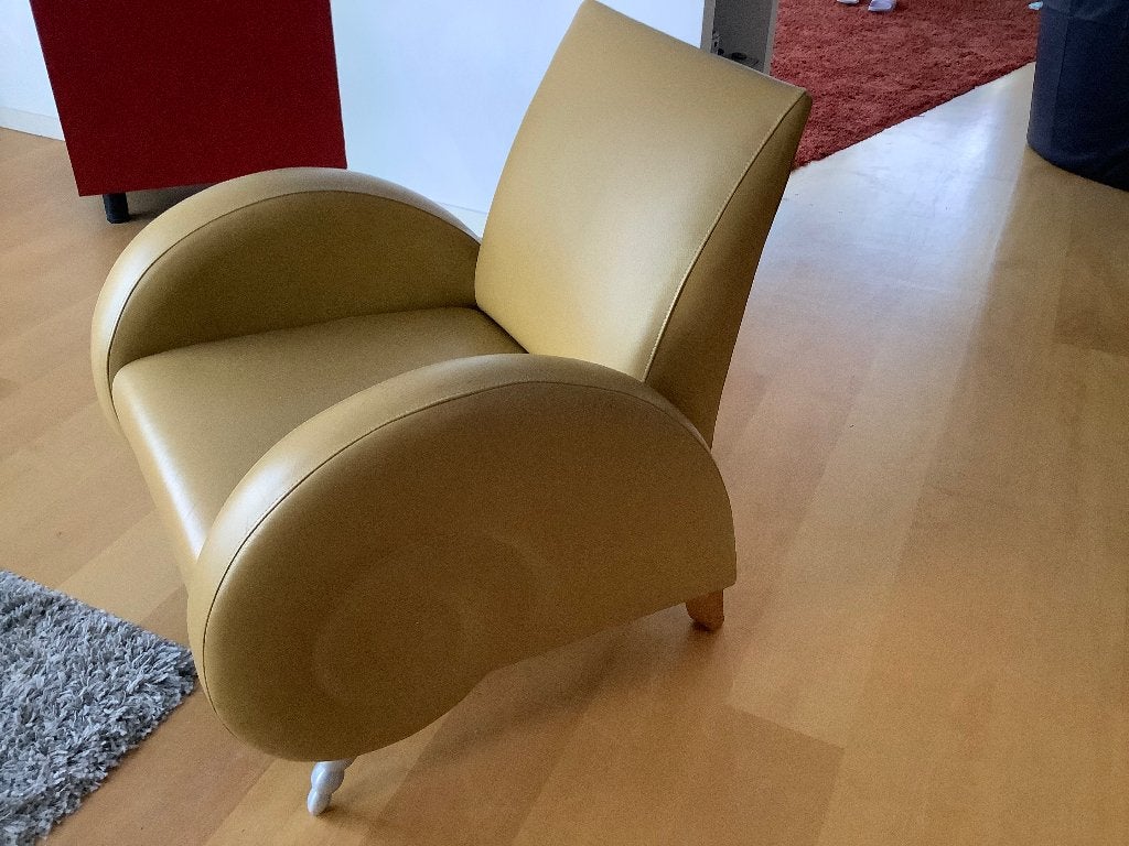 Stoel, Huis en Inrichting, Stoelen, Ophalen, Gebruikt, Overige kleuren, Leer