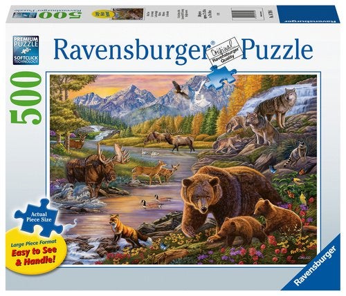Ravensburger: Wildernis 500 XXL stukjes, Hobby en Vrije tijd, Denksport en Puzzels, Verzenden, Minder dan 500 stukjes, Nieuw, Legpuzzel