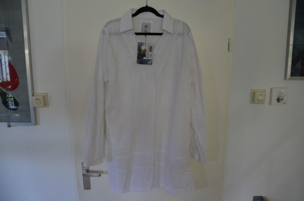 prachtige nieuwe witte lange blouse maat XXXL Human Nature, Wit, Maat 46/48 (XL) of groter, Nieuw, Ophalen of Verzenden