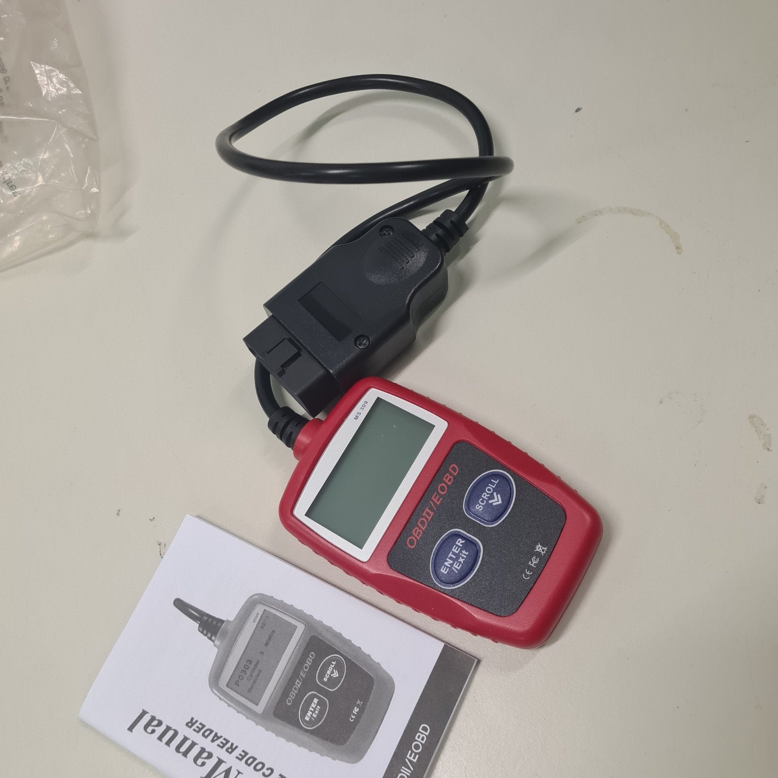 OBD2 EOBD Auto Foutcode Lezer Scanner Diagnosetool, Ophalen of Verzenden, Zo goed als nieuw
