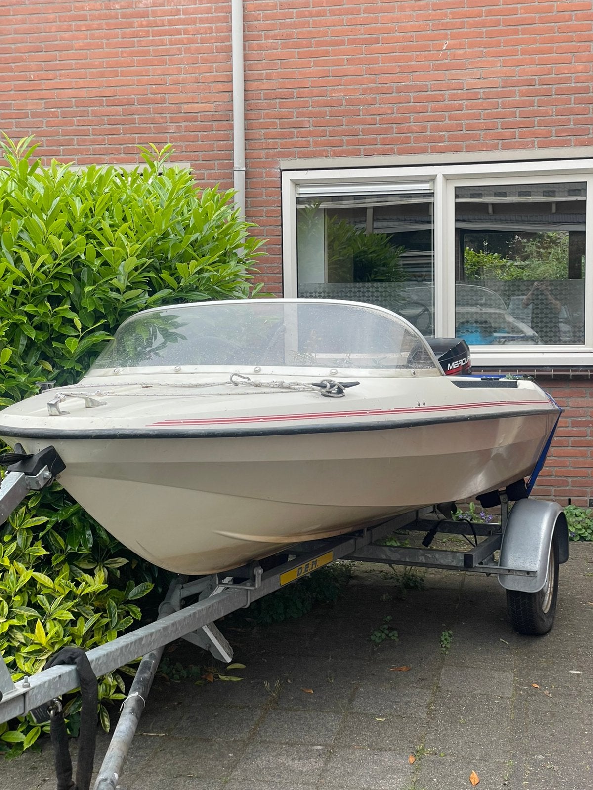 Te koop: Hammarmeister speedboot met Mercury 10 pk, Watersport en Boten, Speedboten, Gebruikt, 4 m, 1.00 - 1.50 meter, 10 pk