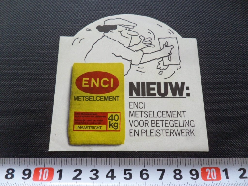 sticker Maastricht ENCI Metselcement, Ophalen, Zo goed als nieuw