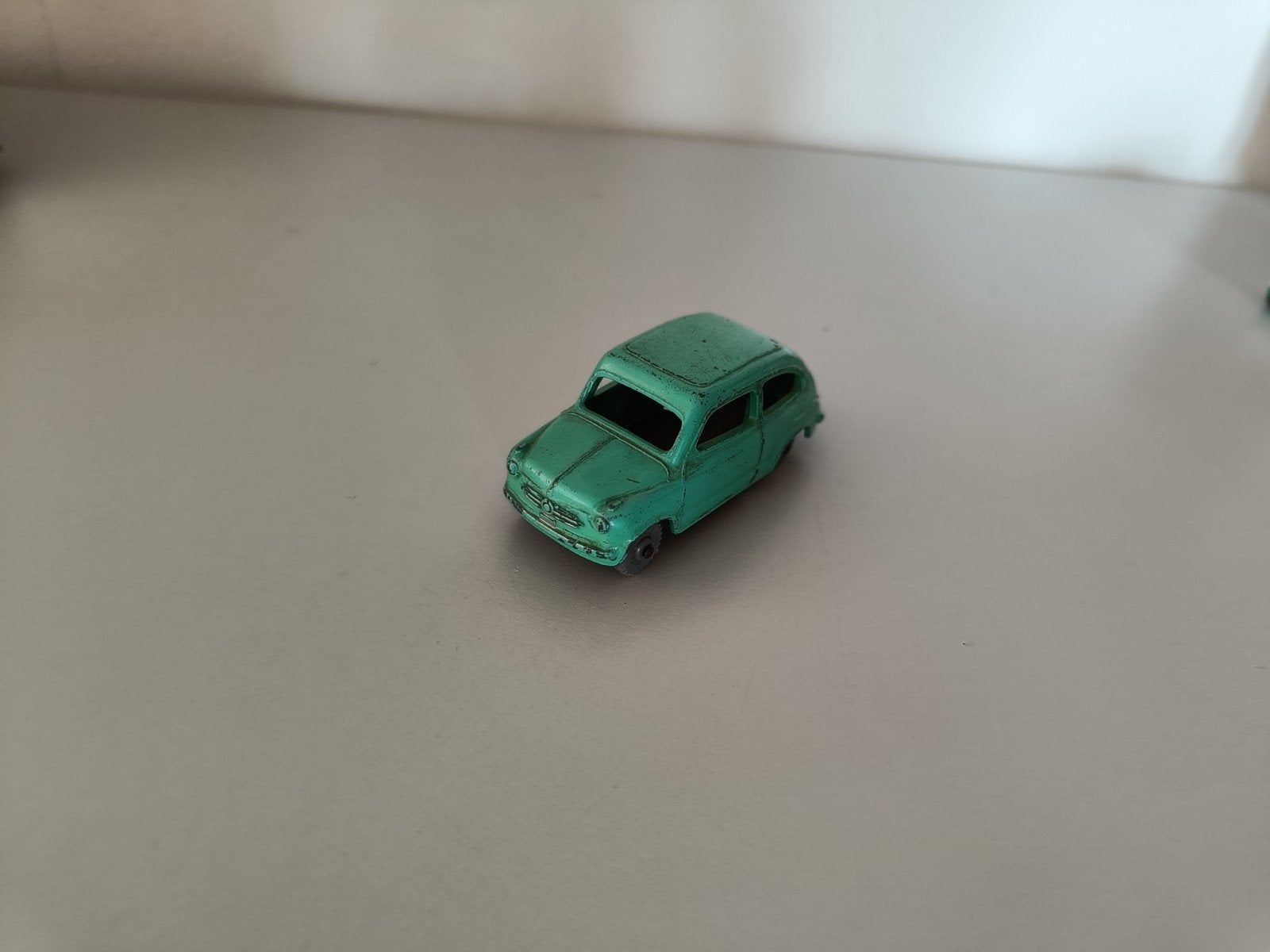 Fiat 600 Lichtgroen Dinky Toys nr 183 gemaakt van 1958-1961, Ophalen of Verzenden, Gebruikt, Auto, Dinky Toys