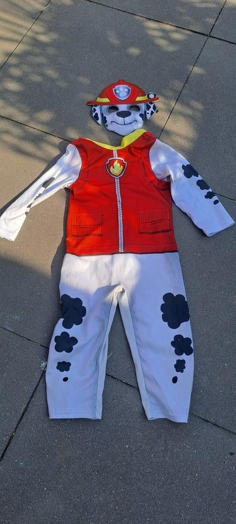 Marshall verkleedpak paw patrol, Ophalen of Verzenden, Gebruikt, 122 t/m 128, Jongen of Meisje