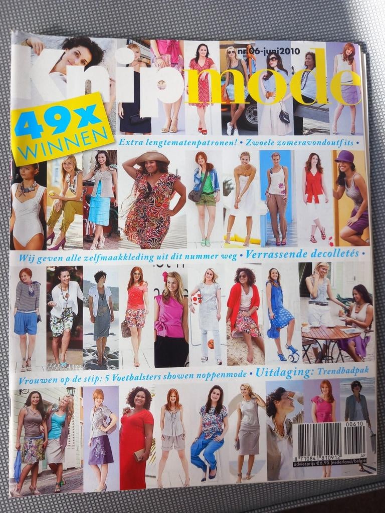 Knipmode juni 2010 - Zomerse patronen en outfits, Ophalen of Verzenden