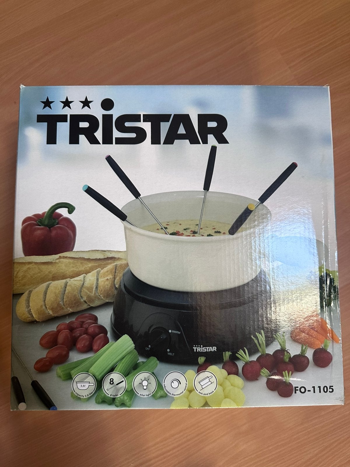 Kaasfondue set (bijna nieuw), Witgoed en Apparatuur, Ophalen of Verzenden, Zo goed als nieuw, Elektrisch, Fondueset