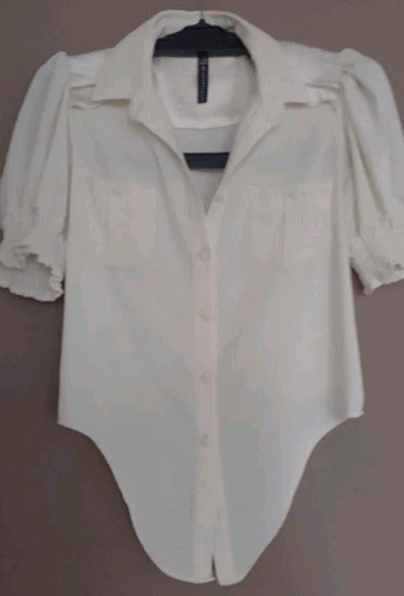 Zipp 73 blouse met pofmouw maat 36, Kleding | Dames, Zipp 73, Wit, Ophalen of Verzenden, Zo goed als nieuw