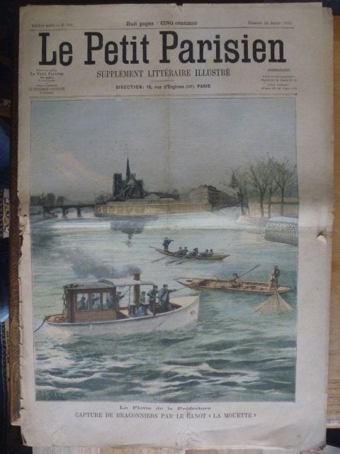 Le Petit Parisien. 10 stuks. 1904 - 1912. Lithografie. Krant, Ophalen of Verzenden, Gelezen, Krant