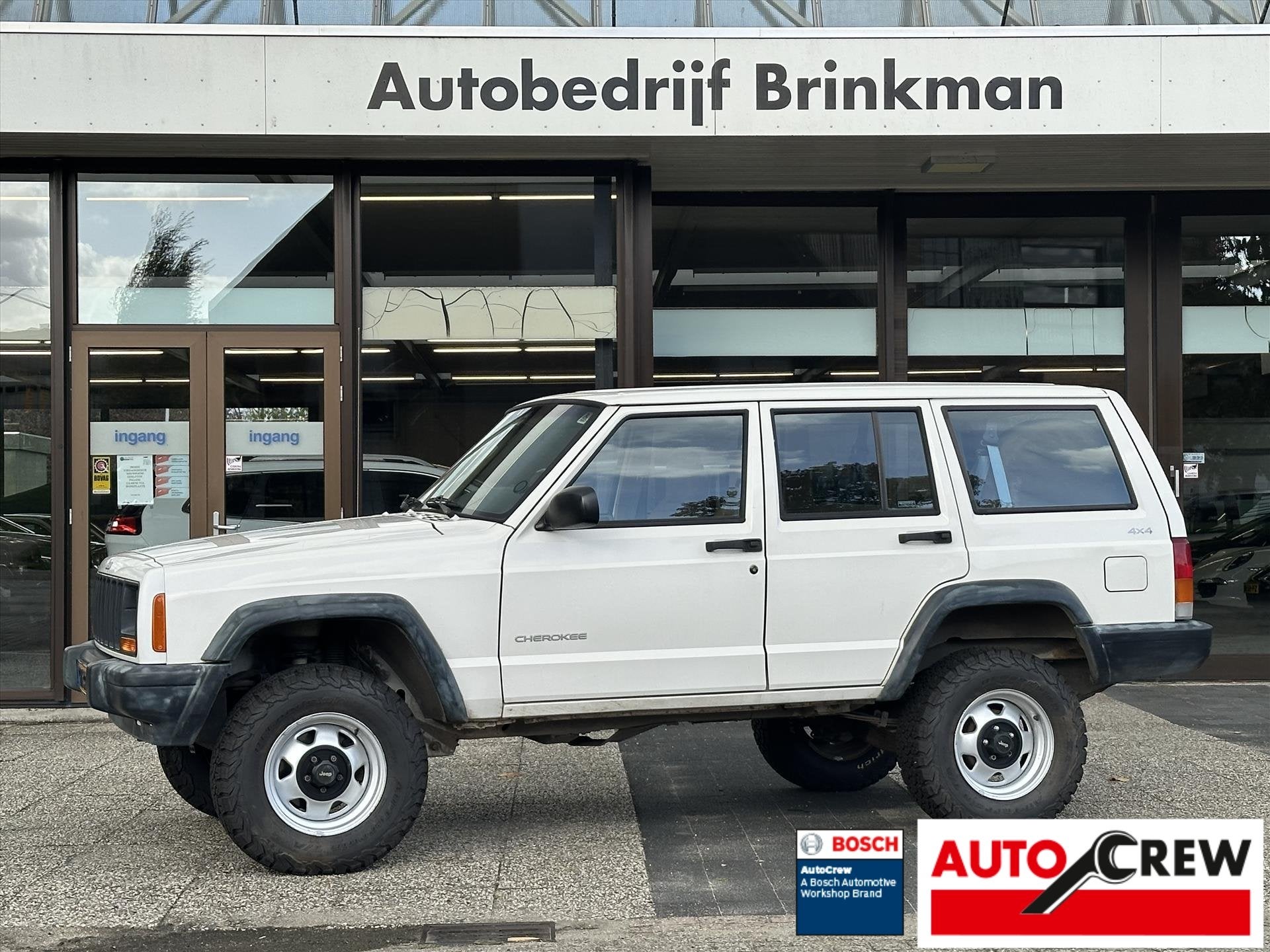 Jeep Cherokee 4.0 I AUT Classic, Auto's, Stof, Beige, 4000 cc, Wit