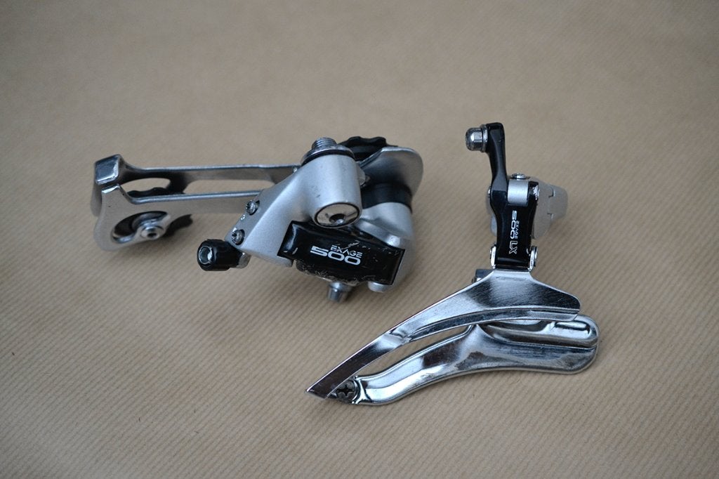 vintage Shimano EXAGE 500 LX Derailleur set, Gebruikt, Ophalen of Verzenden, Derailleur of Ketting, Mountainbike