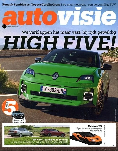 Autovisie 22 2024 : Renault 5 E-Tech - BMW Z4 / M5 E34 / i5, Ophalen of Verzenden, Gelezen, Algemeen