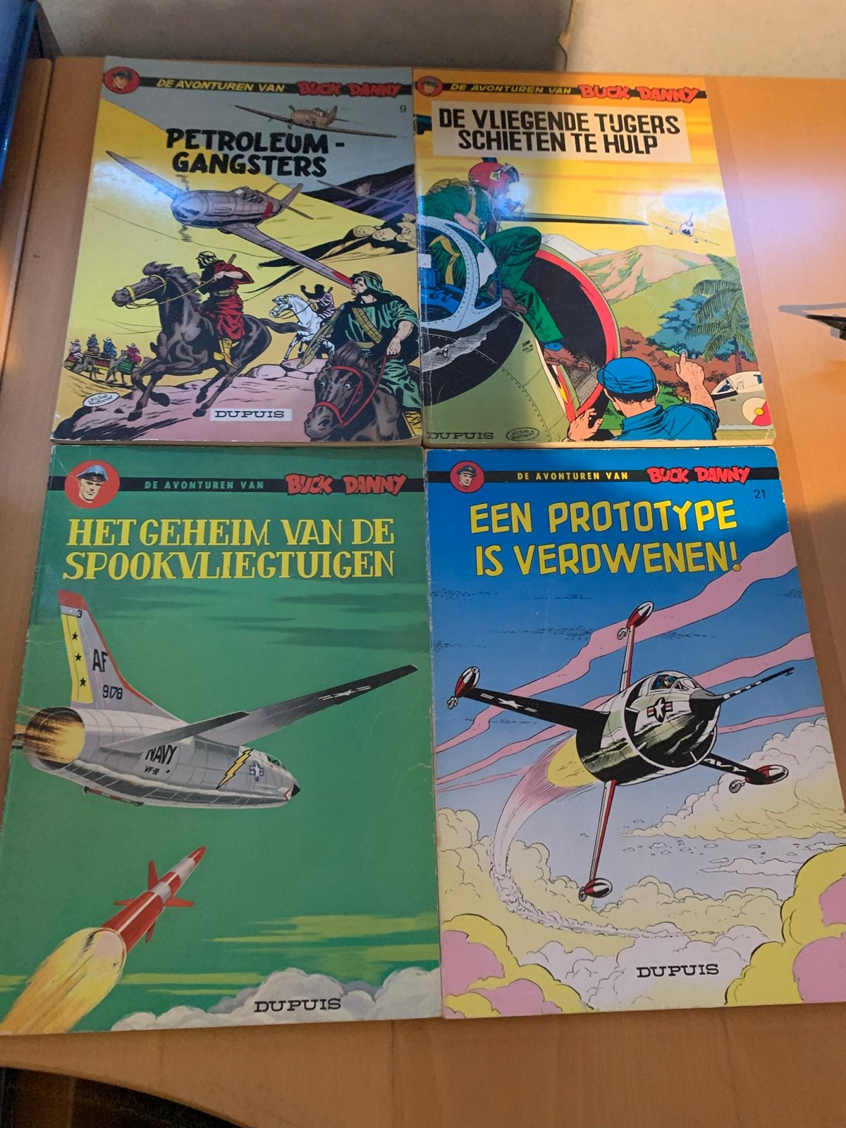 Buck Danny stripboeken - 9 albums, Meerdere stripboeken, Ophalen of Verzenden, Gelezen