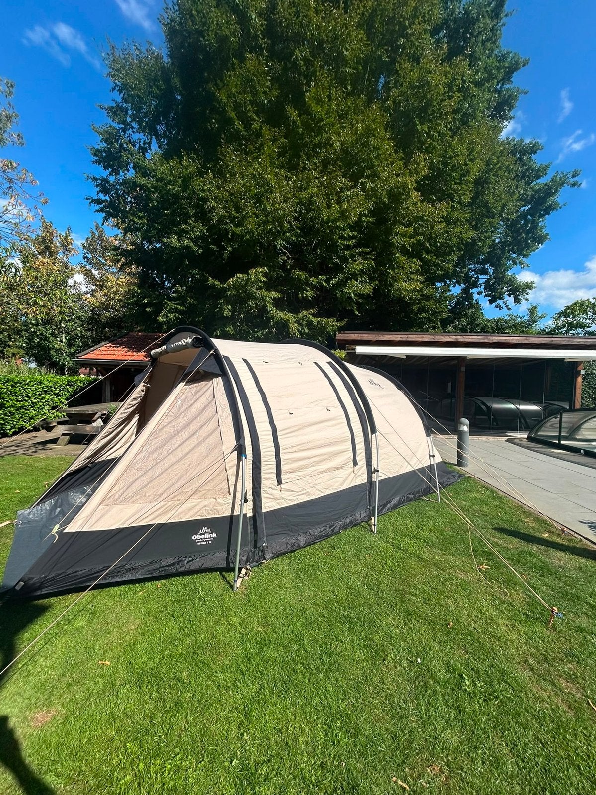 Obelink Optima 4 TC tunneltent - Zo goed als nieuw, Caravans en Kamperen, Tenten, Ophalen, Zo goed als nieuw, Tot en met 4