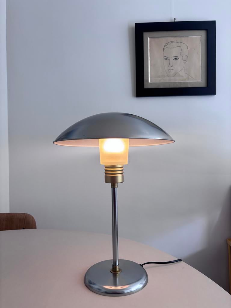Ikea metalen UFO/mushroom tafellamp (B0208), Ophalen, Gebruikt, Metaal, 50 tot 75 cm