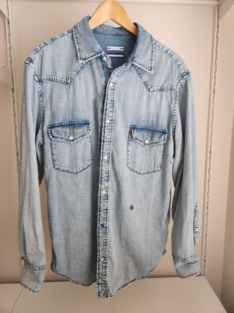 Jacob Cohën western overshirt lichtblauw, maat XL, nieuw, Blauw, Nieuw, Ophalen of Verzenden, Jacob Cohën