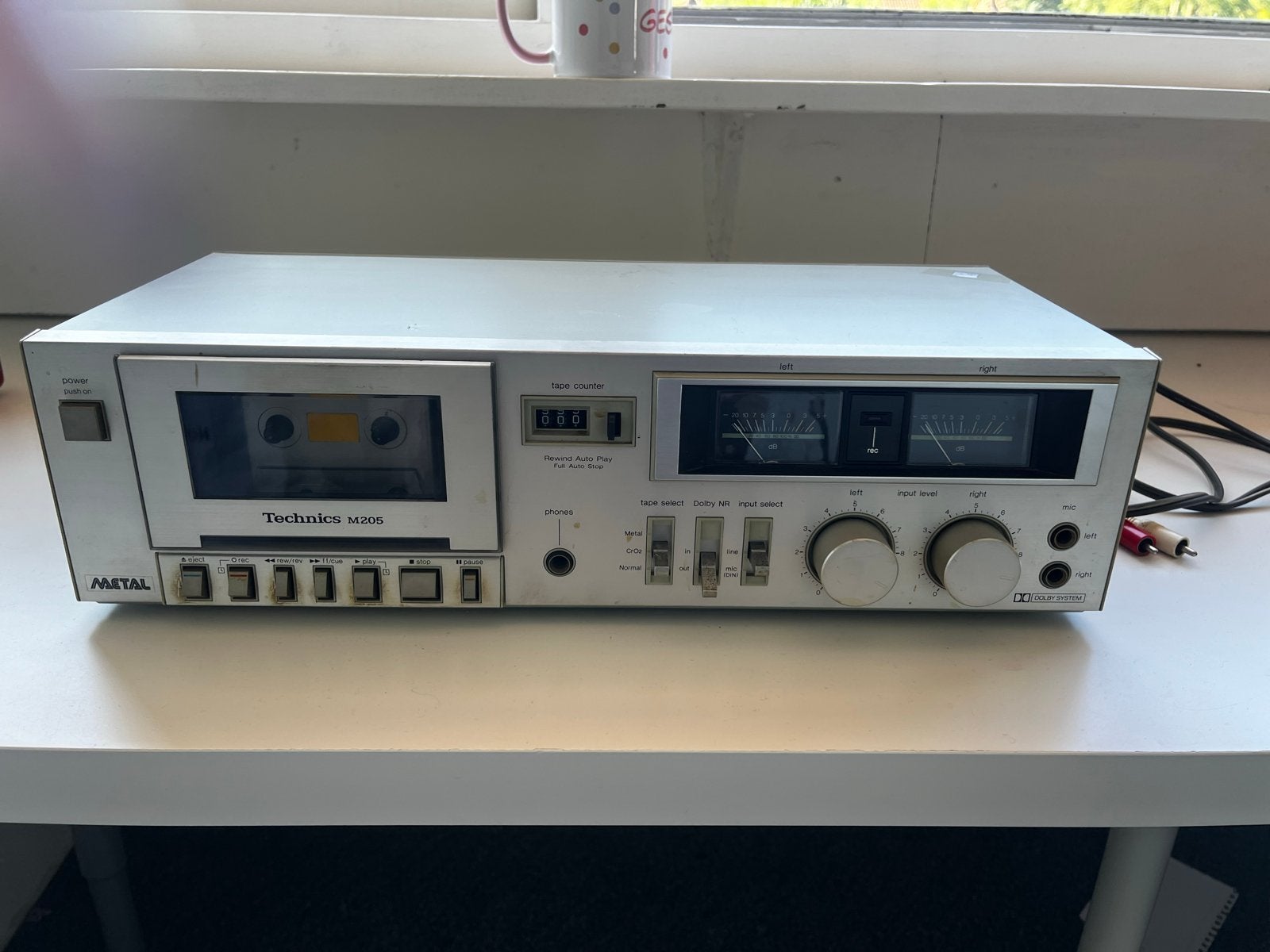 Technics M205 Cassettedeck, Ophalen of Verzenden, Enkel, Overige merken, Tape counter