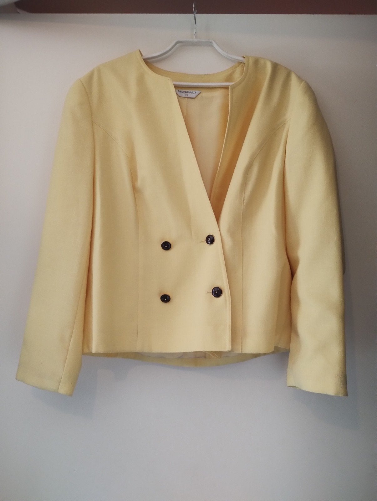 Markwald Geel Jasje ( Blazer) Maat 38/40 (M), Kleding | Dames, Maat 38/40 (M), Markwald, Geel, Ophalen of Verzenden
