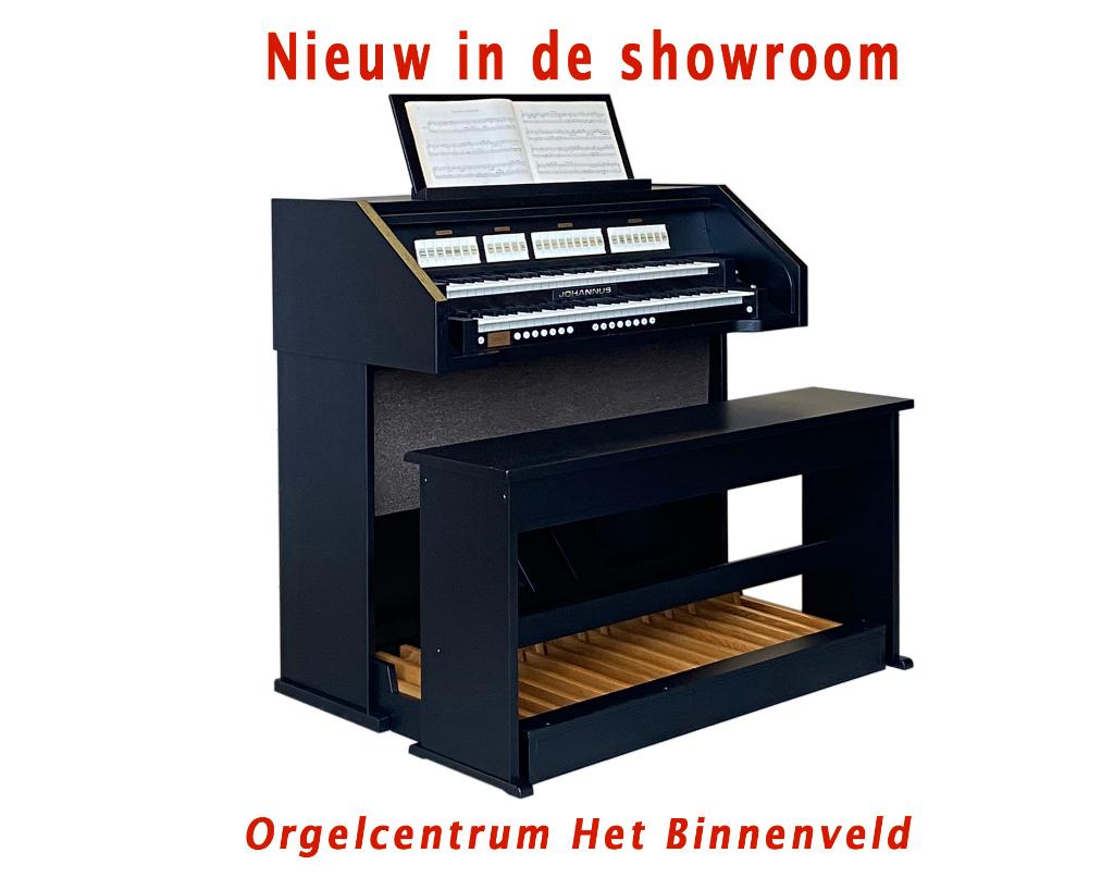 JOHANNUS OPUS 5, smal orgel in zwarte kast, met AK + boxen, Muziek en Instrumenten, Ophalen, Zo goed als nieuw, 2 klavieren, Orgel