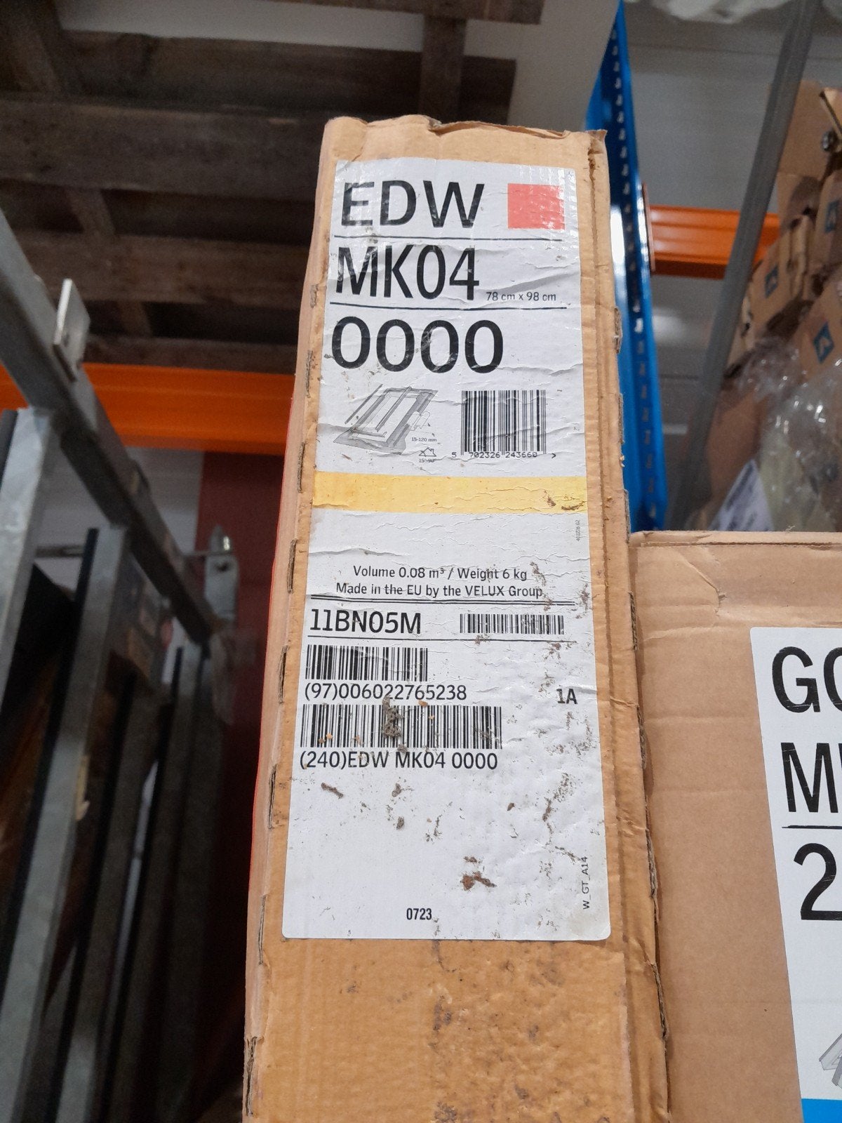 VELUX EDW MK04 Dakraam - 78x98 cm, Doe-het-zelf en Verbouw, Ophalen, Minder dan 80 cm, 80 tot 120 cm, Nieuw