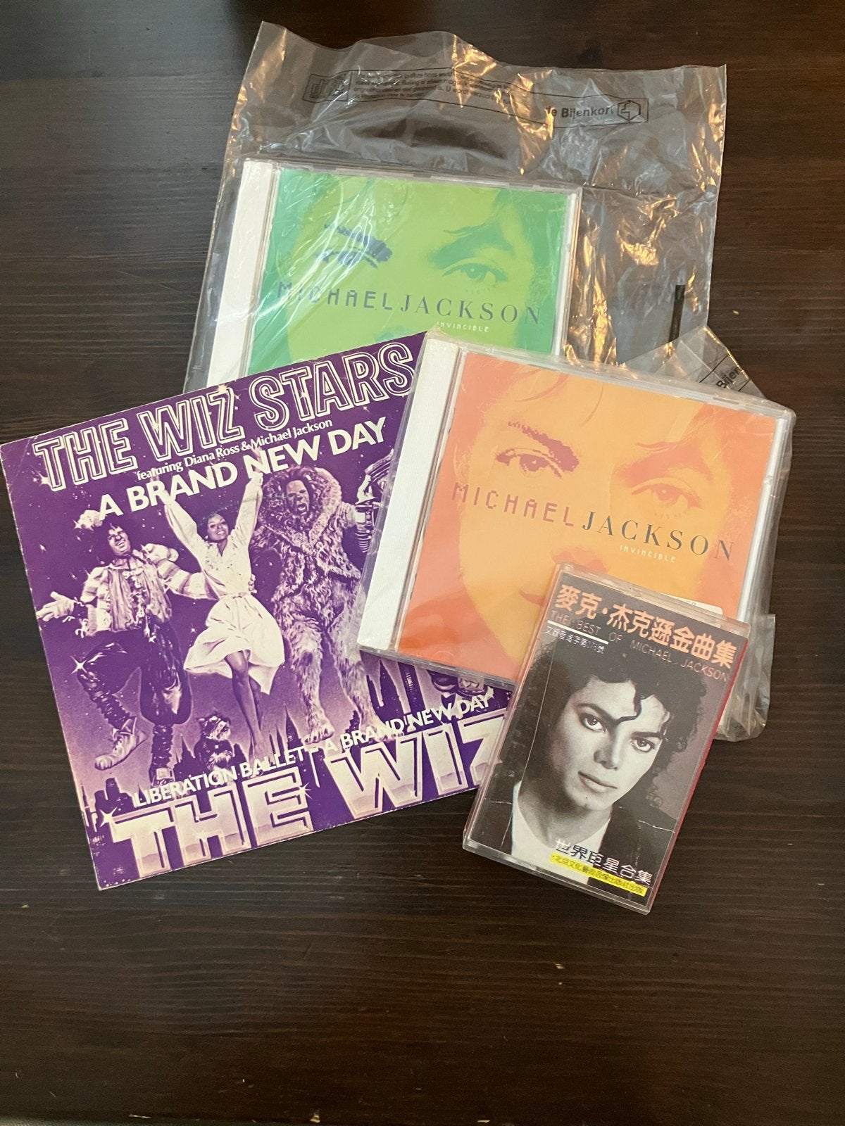 Michael Jackson CD's & The Wiz Stars LP - Pop Collectie, Verzamelen, Ophalen of Verzenden, Gebruikt, Cd of Plaat