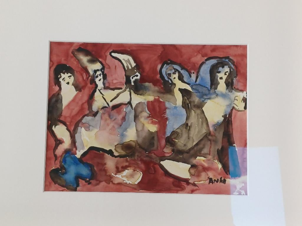 Aquarel Anke Sinnighe ter Gast Unica, Ophalen