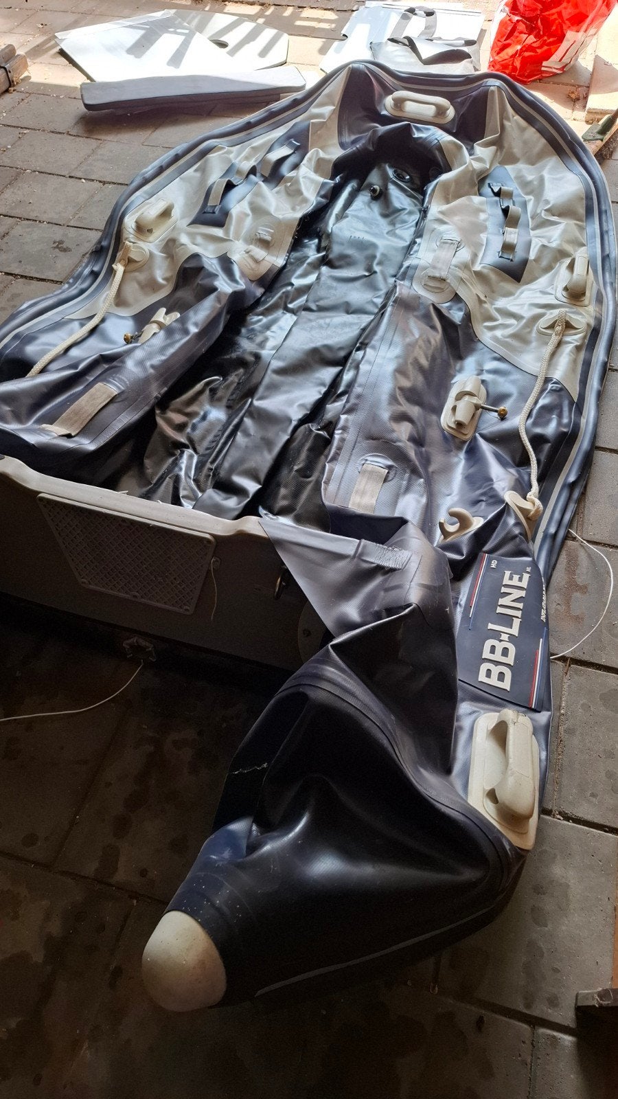 BB-LINE Opblaasboot - in goede staat, Watersport en Boten, Rubberboten, Gebruikt, Overige merken, Aluminium, Opbergtas, Ophalen