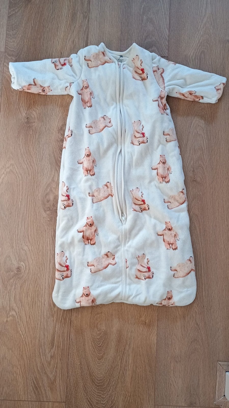 Warme Hema slaapzak met berenprint, maat 68/80, Gebruikt, Ophalen of Verzenden, Hema, Gevoerd