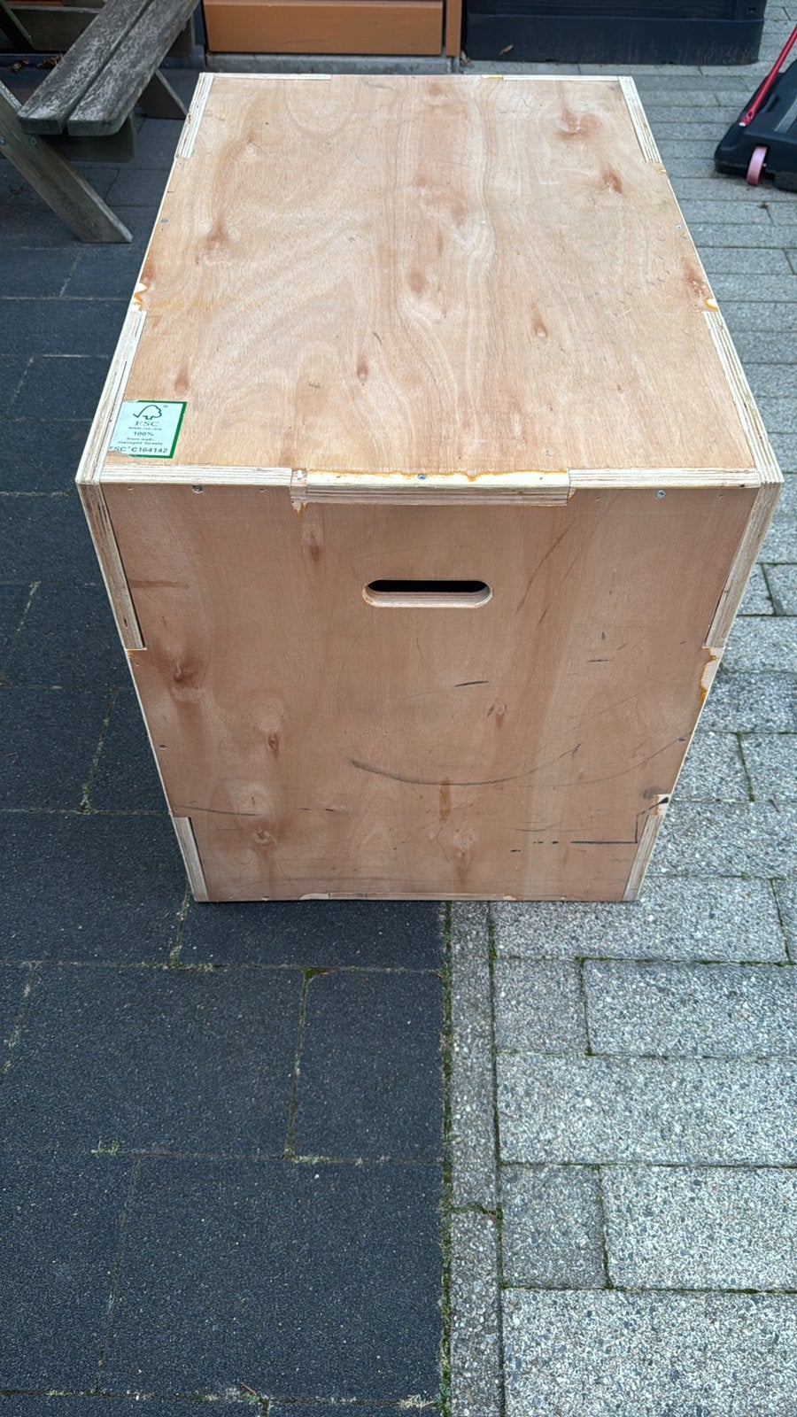 Plyo box groot, Sport en Fitness, Ophalen, Zo goed als nieuw, Overige typen