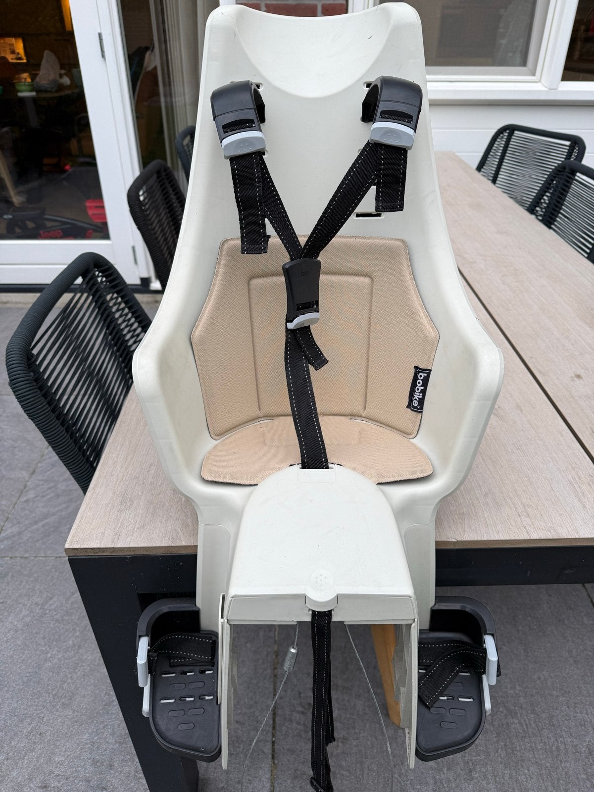 Bobike Exclusive Maxi fietszitje - Achterzitje, Achterzitje, Voetsteuntjes, Zo goed als nieuw, Ophalen