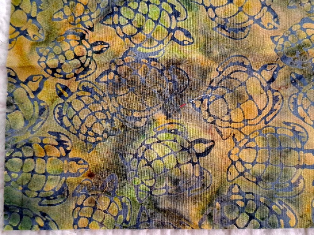 Prachtige batikstof, quiltstof., Hobby en Vrije tijd, Stoffen en Lappen, Ophalen of Verzenden, Zo goed als nieuw, 30 tot 120 cm