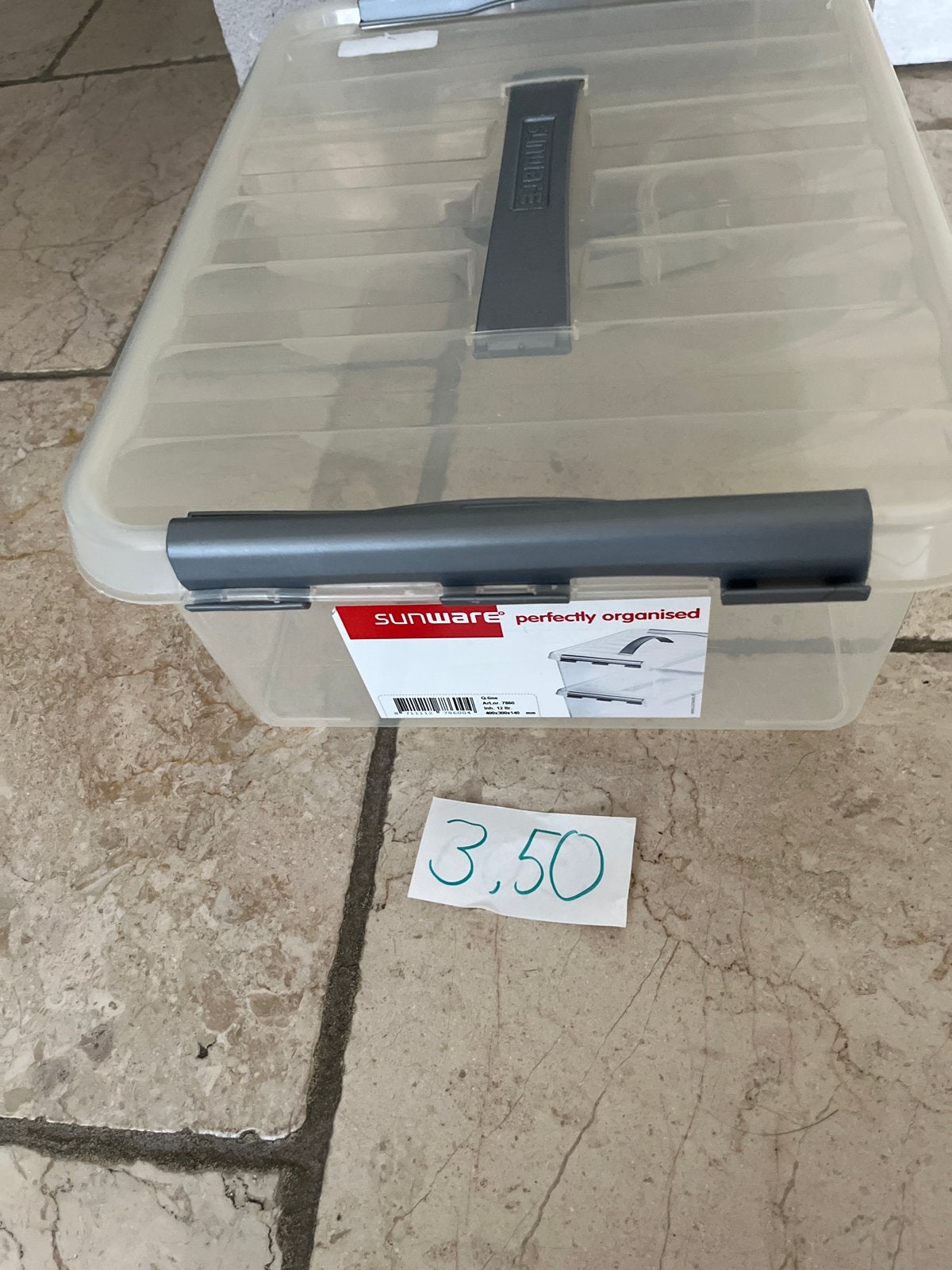Sunware opbergdoos met deksel 12l- Zo goed als nieuw, Ophalen, Doos, 40 tot 60 cm, 50 tot 75 cm