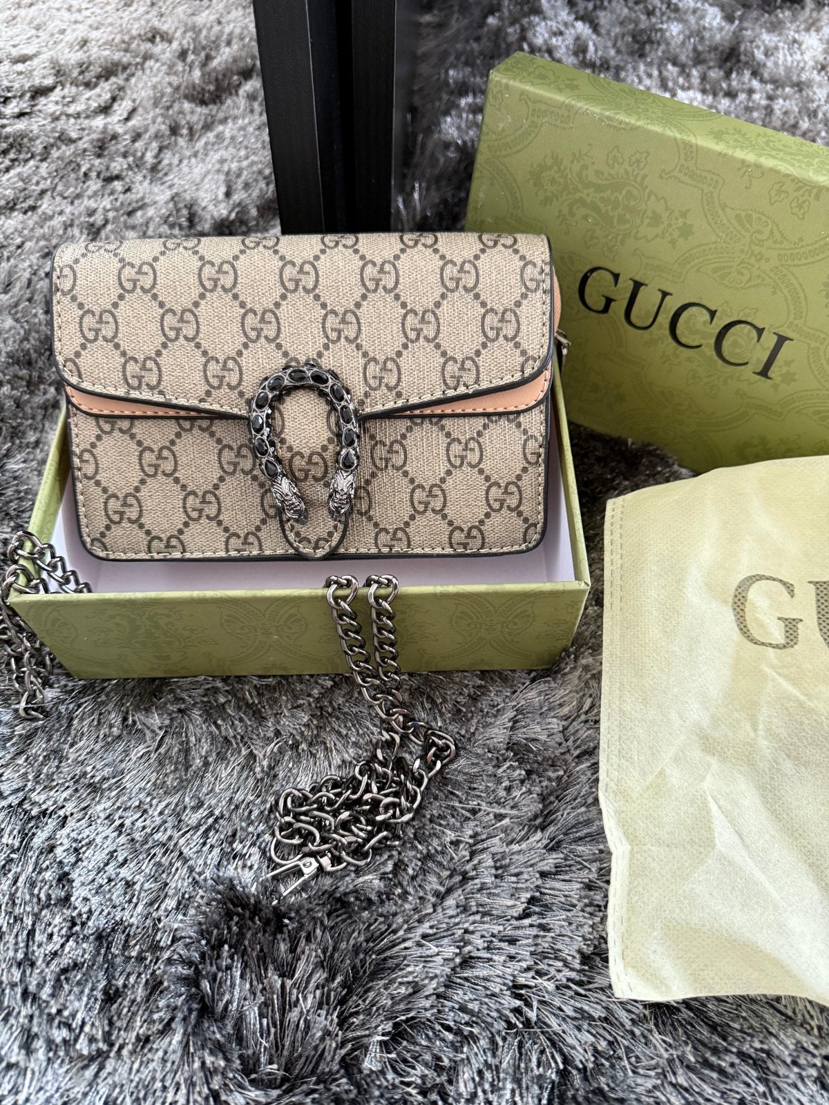 Gucci Dionysus GG Supreme Super Mini Tas - Nieuwstaat, Ophalen of Verzenden, Nieuw, Beige, Avondtasje