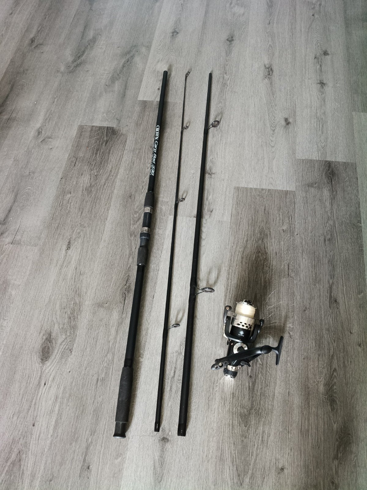 Karper hengel 3.30 meter, Ophalen, Zo goed als nieuw, Werphengel