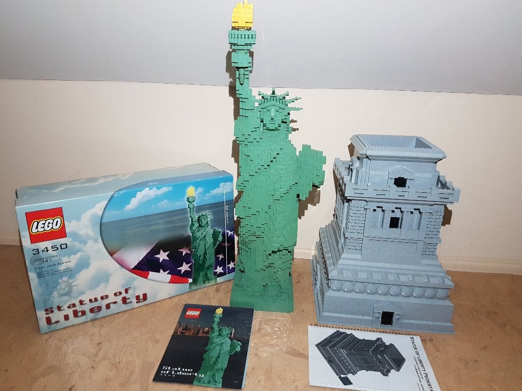 Lego 3450 Statue of Liberty met sokkel, Compleet, Lego, Ophalen of Verzenden, Zo goed als nieuw