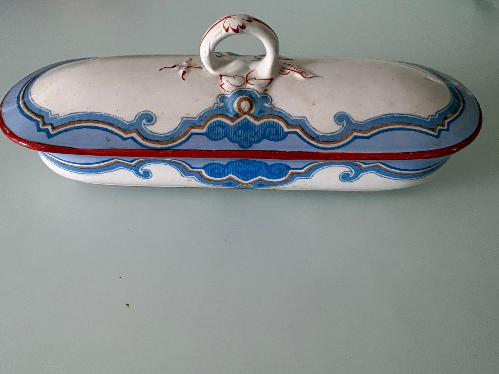 kammen bakje Petrus Regout 1875? decor 104, Antiek en Kunst, Antiek | Servies los, Ophalen of Verzenden
