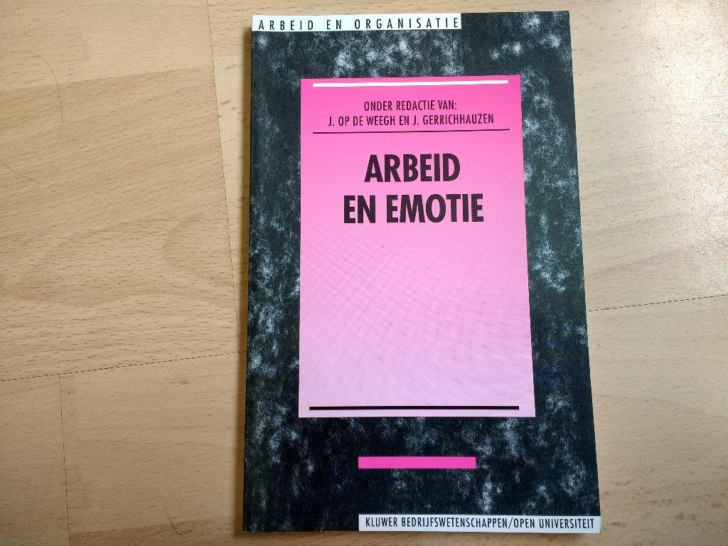 boek Arbeid en emotie J. Gerrichhauzen ISBN 90-267-2022-x, Boeken, Ophalen of Verzenden, Alpha, Nieuw, HBO