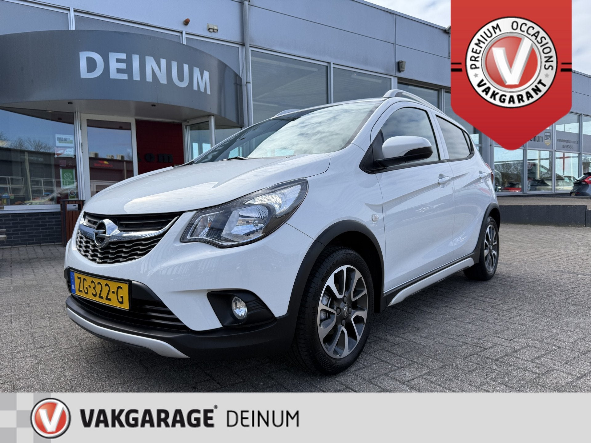 Opel KARL 1.0 Rocks Online Edition Navigatie, Parkeersens, A, Stof, Gebruikt, Met garantie (alle), Wit