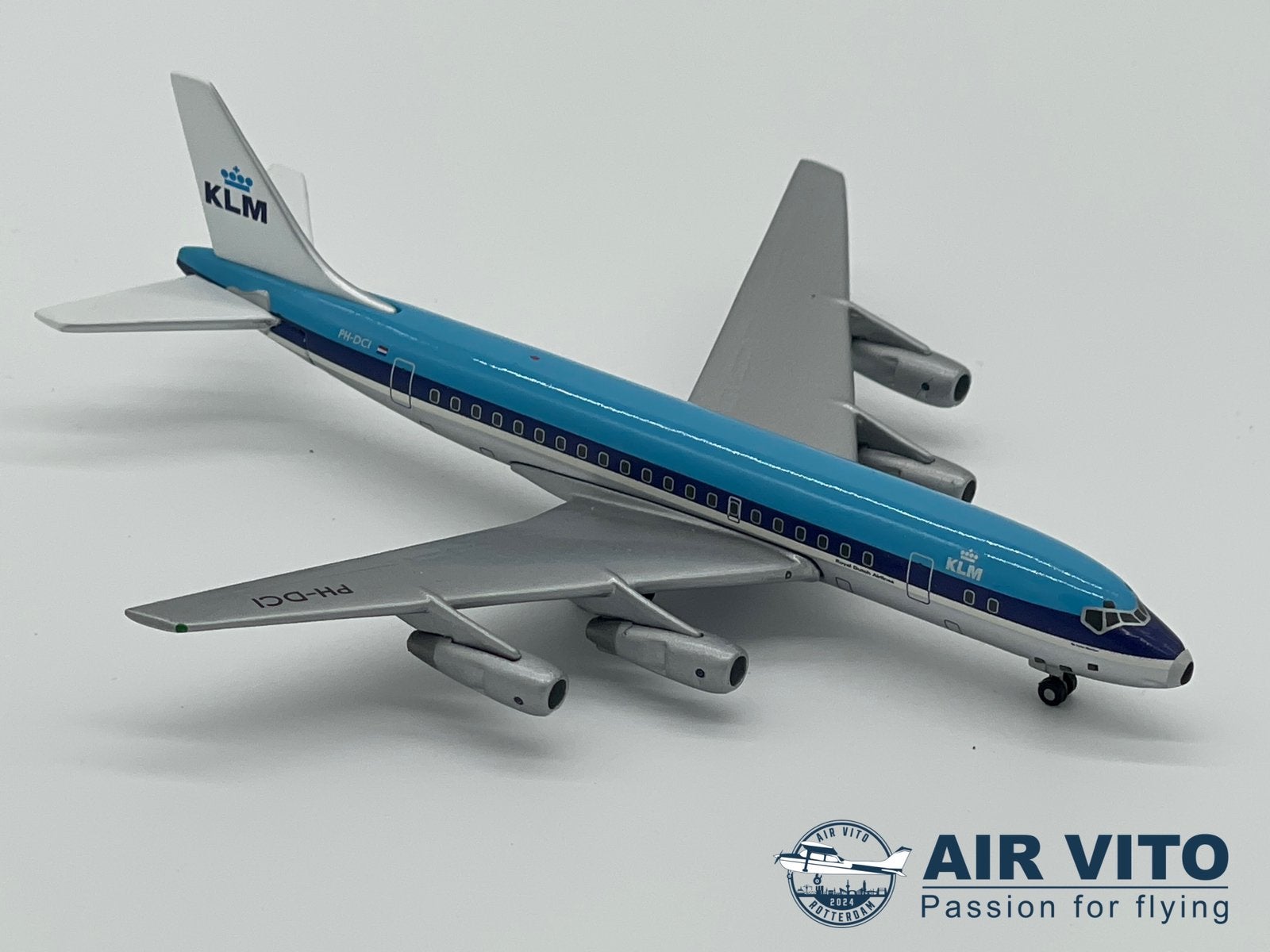 Klm dc8 - 50 gemini jets 1:400 diecast, Schaalmodel, -, -, Ophalen of Verzenden