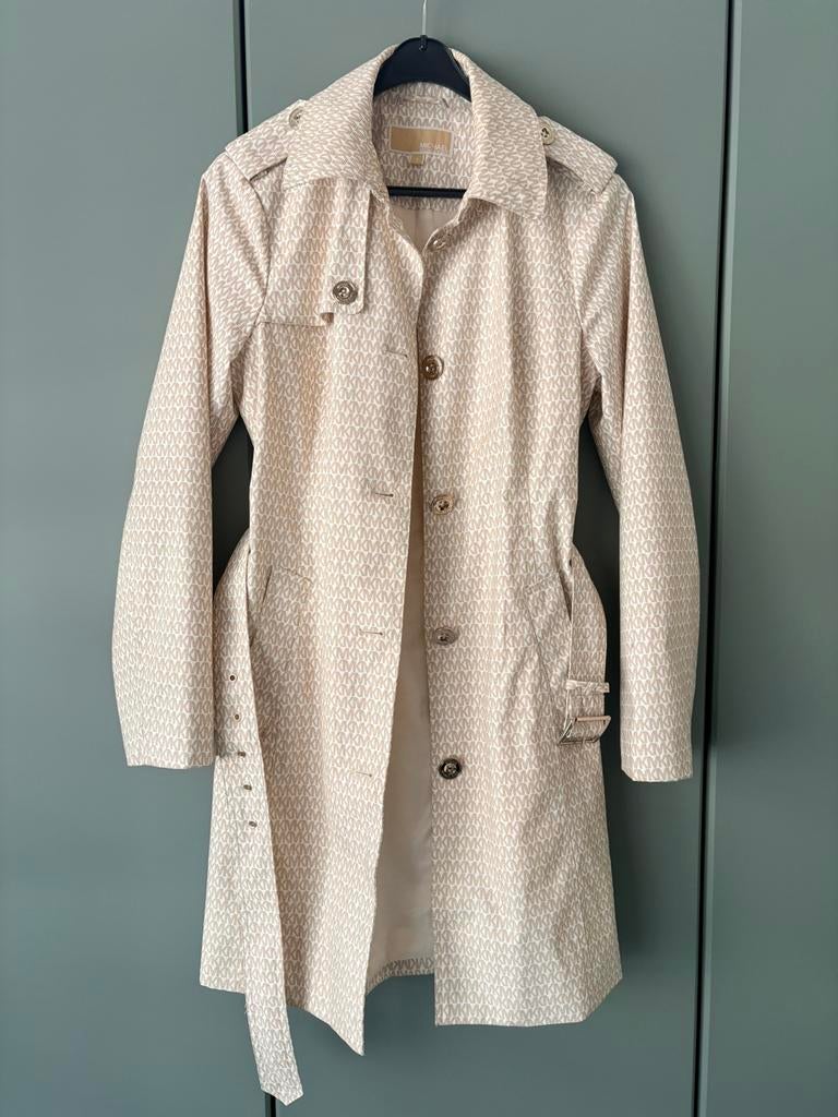 Originele trenchcoat Michael Kors, mt S, Ophalen of Verzenden, Zo goed als nieuw, Maat 38/40 (M), Beige