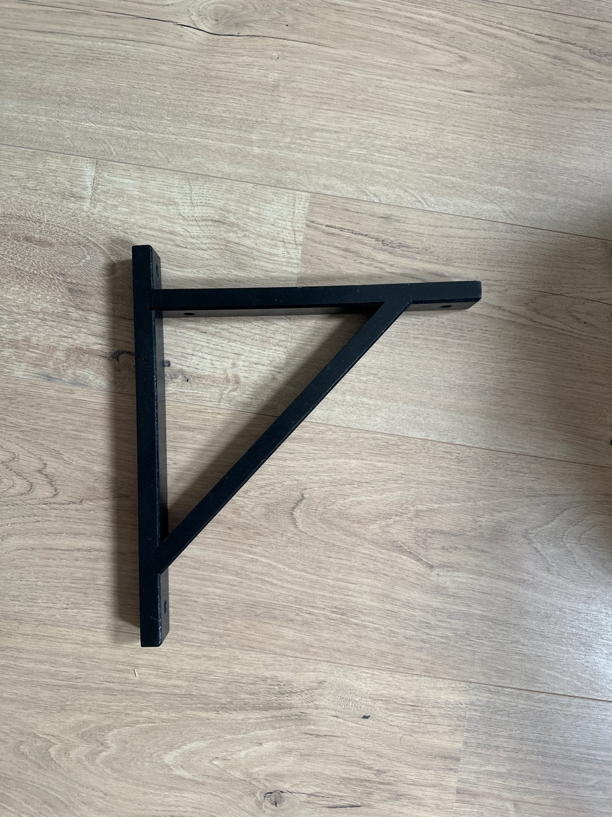 Zwarte metalen plankdrager - 28 cm, Ophalen of Verzenden, Metaal, Industrieel, Gebruikt