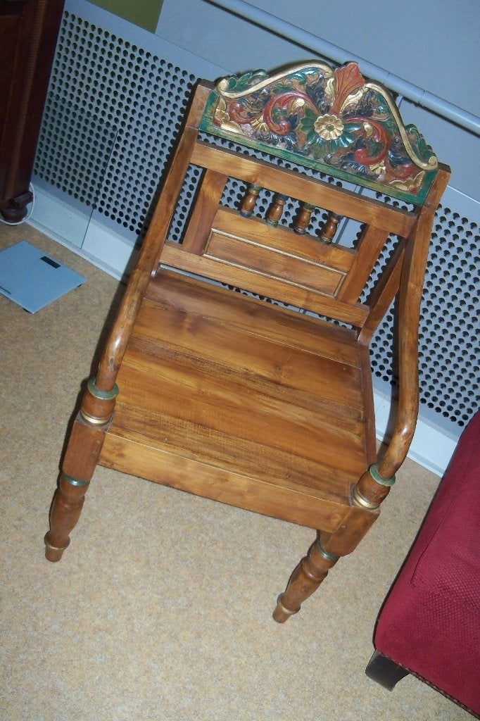Stoelen Indonesisch Teak, Ophalen, Indo Teak, Gebruikt, Bruin