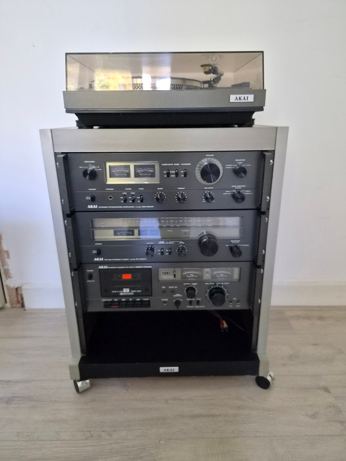 Vintage Akai audiorack, Ophalen, Gebruikt, Cassettedeck, Akai