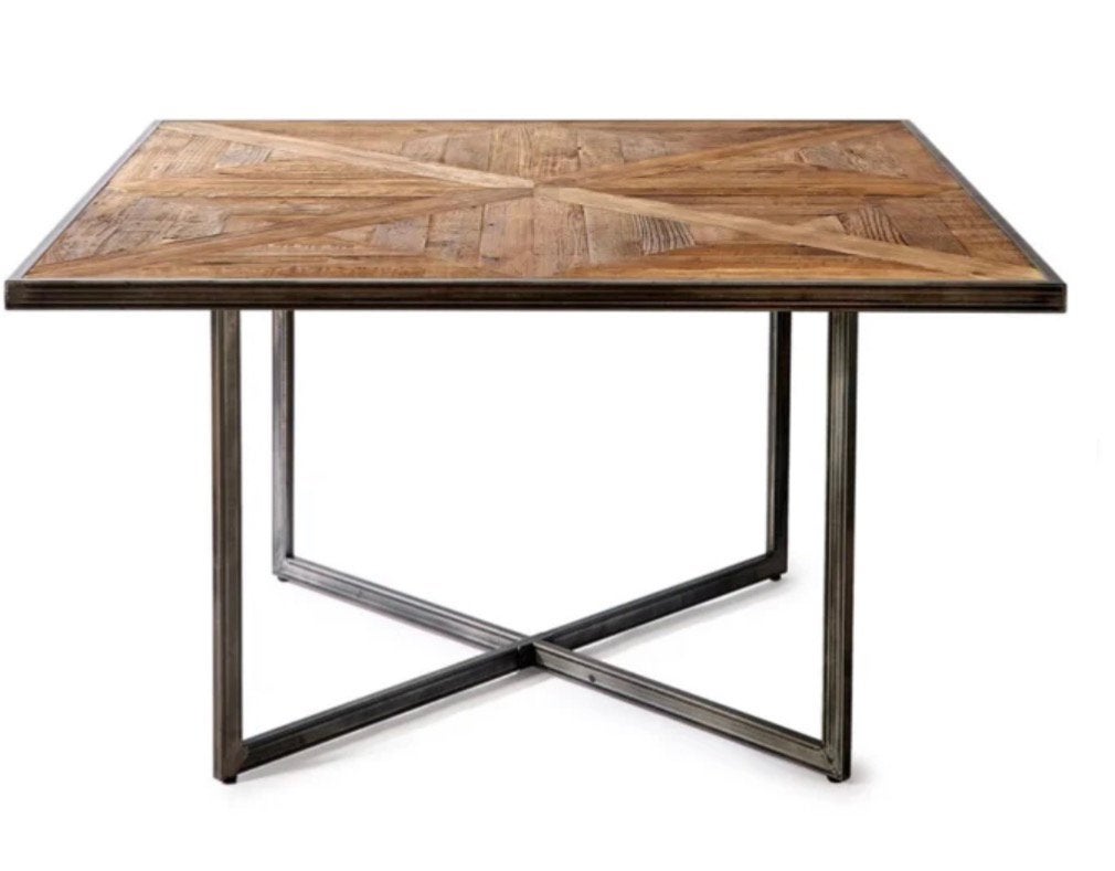 Riviera Maison Le Bar American Diningtable Eettafel 140x140, Ophalen, Vierkant, Zo goed als nieuw, 100 tot 150 cm