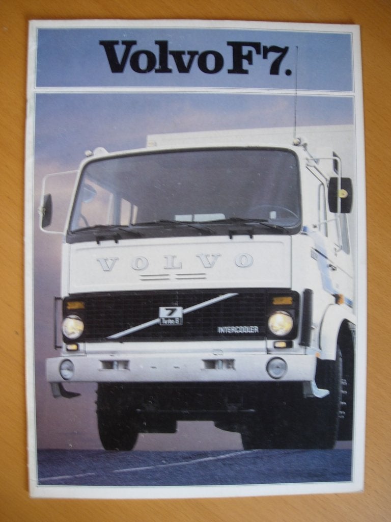 Volvo F7 Brochure 1981, Volvo, Zo goed als nieuw, Volvo, Ophalen of Verzenden